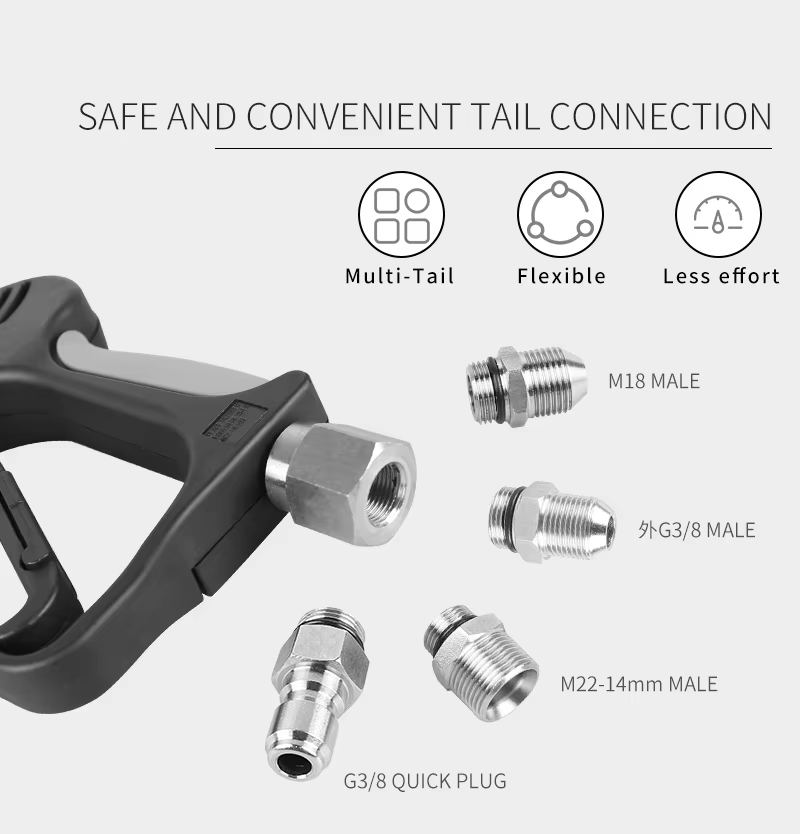 SPS 500 Bar High Pressure Water Gun Industrial Pressure Cleaning Equipment supplier