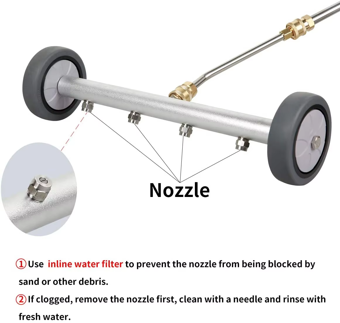 SPS 4000 PSI Surface High Pressure Car Undercarriage Cleaner Chassis Under Washer for Car Pressure Washer factory