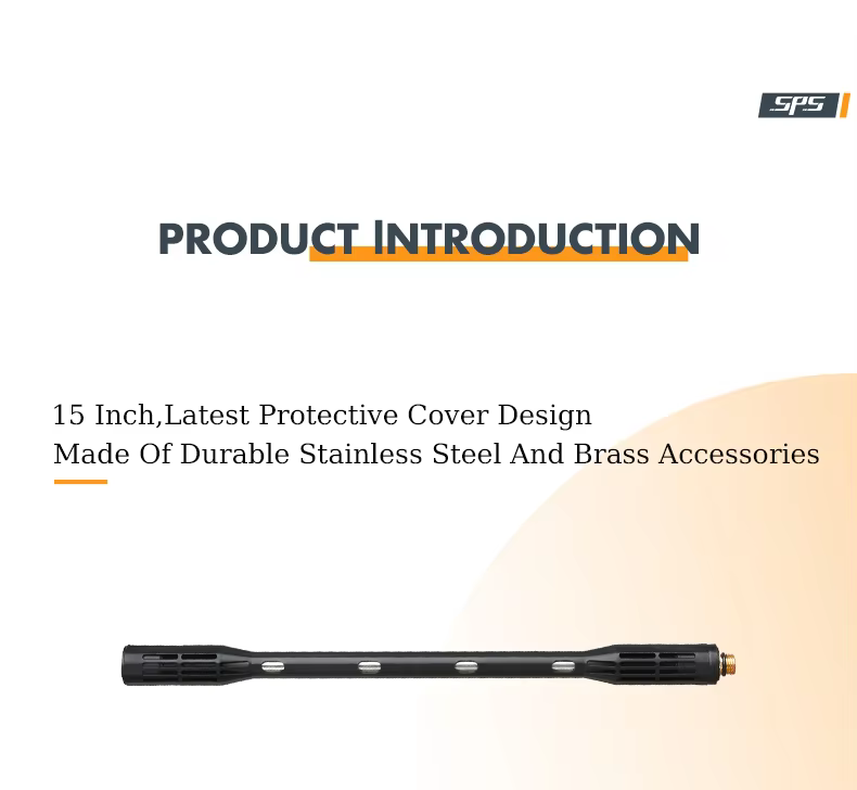 SPS 9PCS Rod Stainless Steel Extension Wand Right Angle Car Washing Extension Rod 1/4 QC Pressure Washer Extension Wand supplier