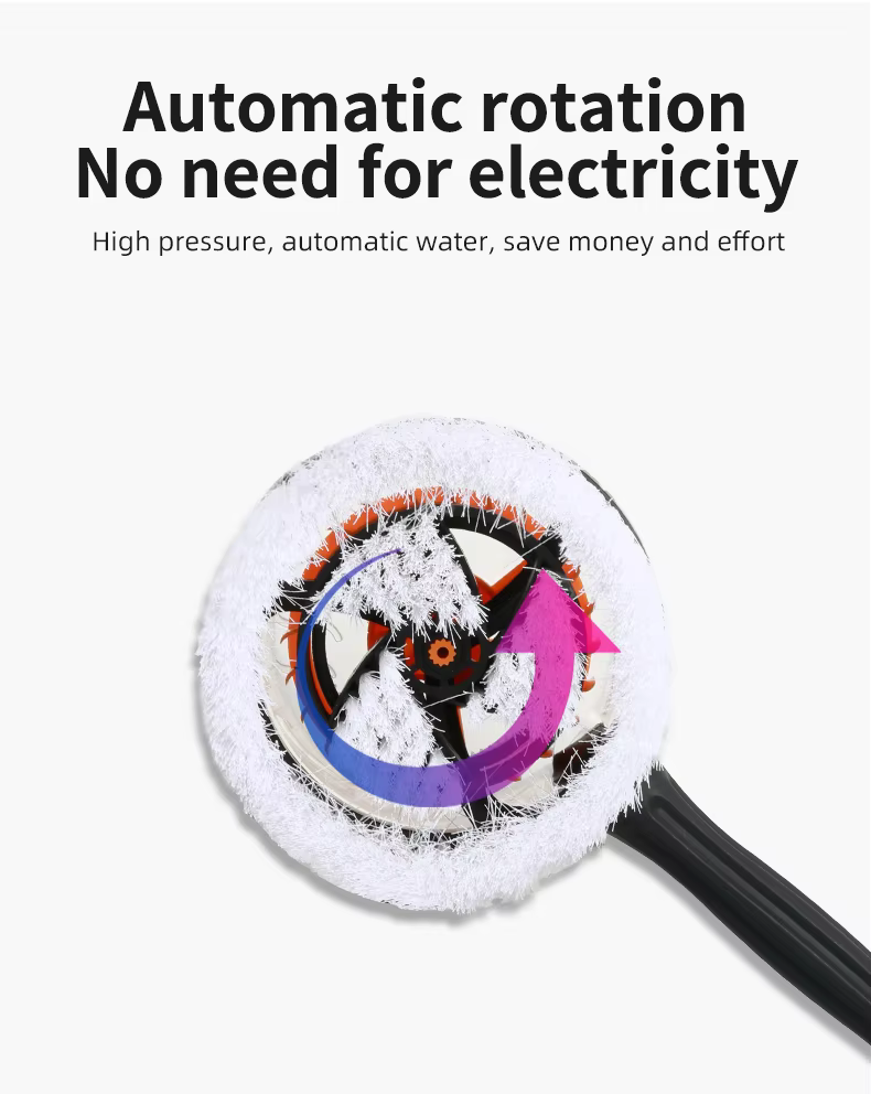 SPS Auto-rotating Car Wash Brush High Pressure Washer Car Washer PP Soft Fur Brushes factory
