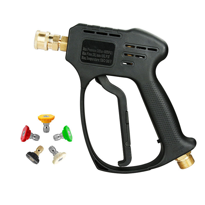 SPS 5 Color Quick Connector Nozzle and 5000 PSI High Pressure Car Washer Gun