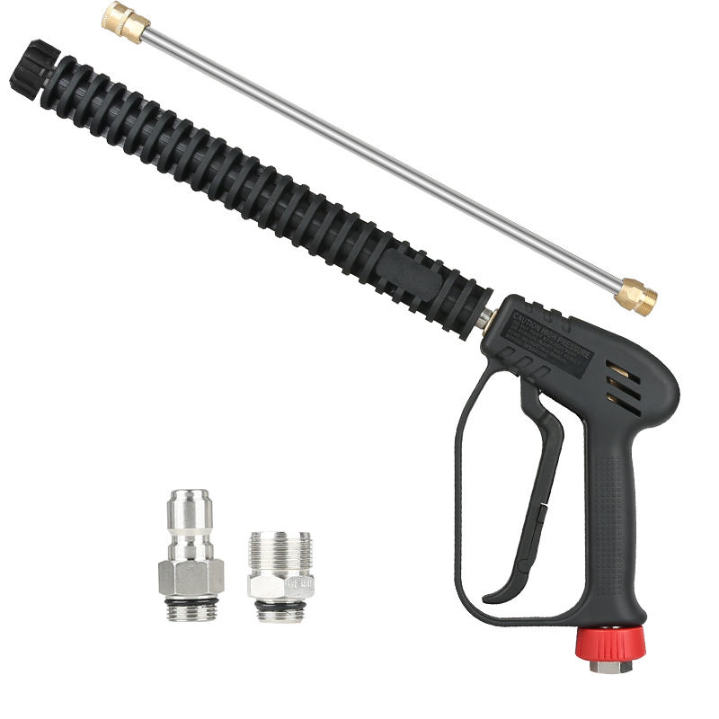 SPS 4000 PSI 280 BAR 100CM Long High Pressure Washer Gun Pressure Trigger Gun Solid Brass Car Wash Spray Gun for Car Washing