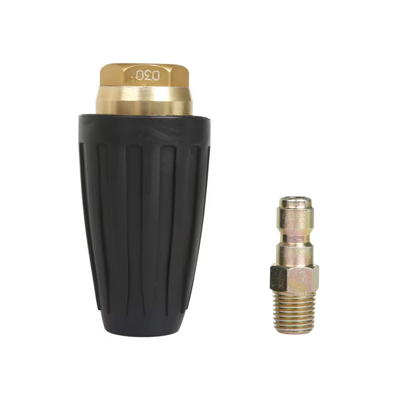 SPS 3000 PSI Solid Brass High Pressure Washer Turbo Nozzle Quick Connect Rotating Aluminum Water Nozzle details
