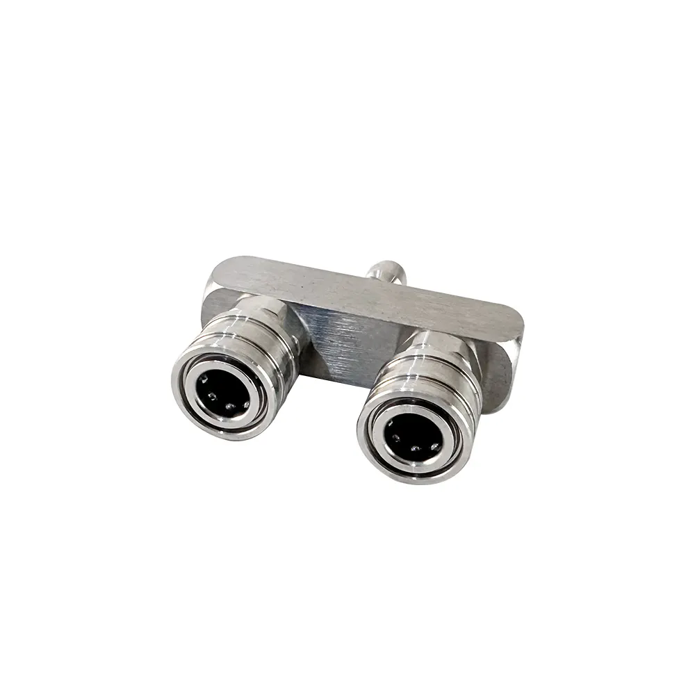 Stainless Steels High Pressure Spray Gun Y-Type Dual Nozzles Spraying Dual-Head Extended Nozzle Adapter Rod