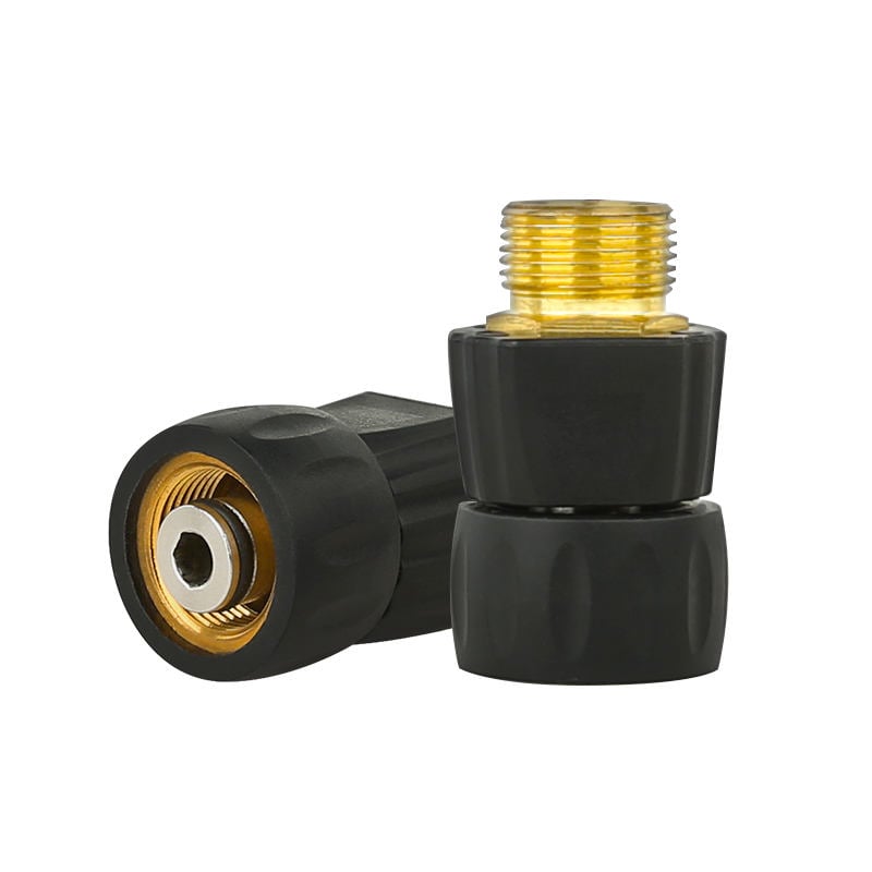 SPS 5000 PSI M22-14 to M22-14 TR22 Anti-winding High Pressure Washer Adapters Quick Connect Fitting for Nilfisk