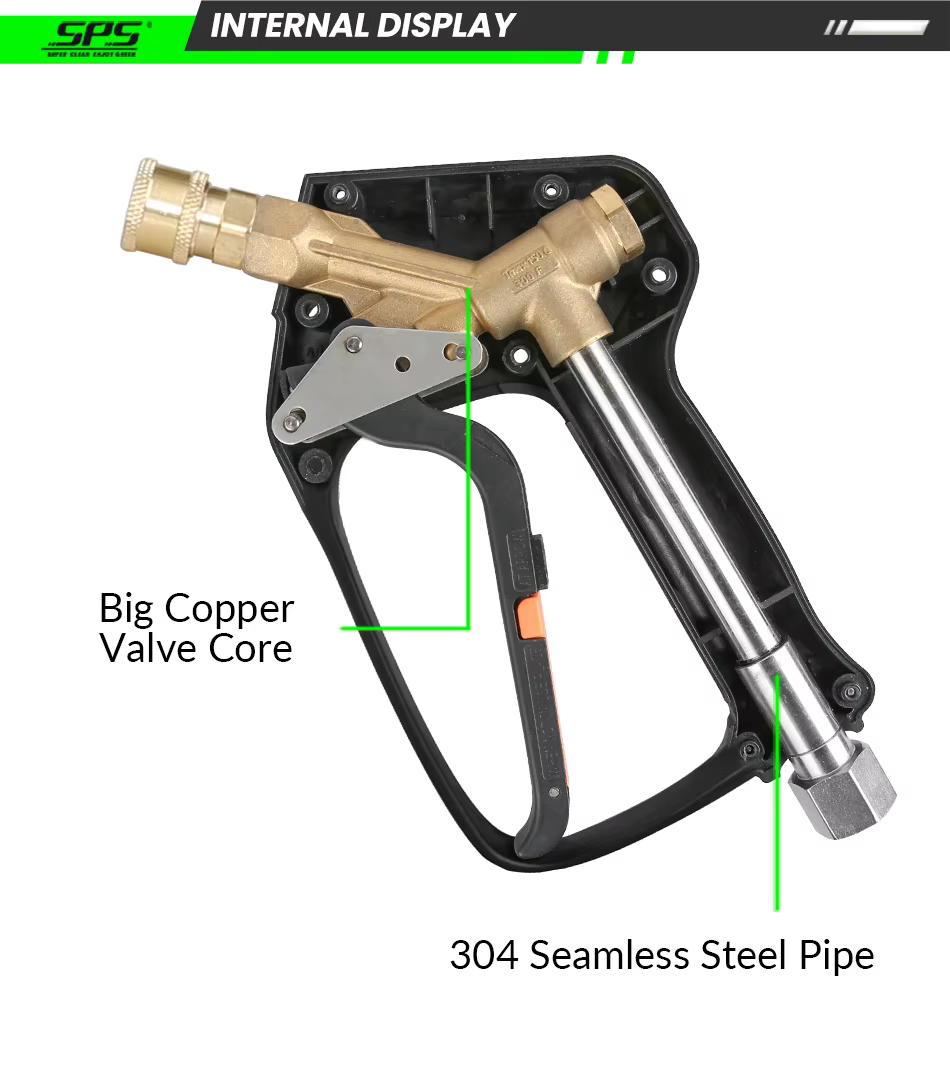 SPS 5000psi 350bar High Pressure Jet Water Spray Gun Car Washing Spray Gun Pressure Washer Gun manufacture