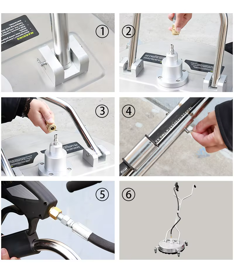 SPS 4000 PSI 22'' Inch Stainless Steel High Pressure Washer Surface Cleaner For Pressure Machine manufacture