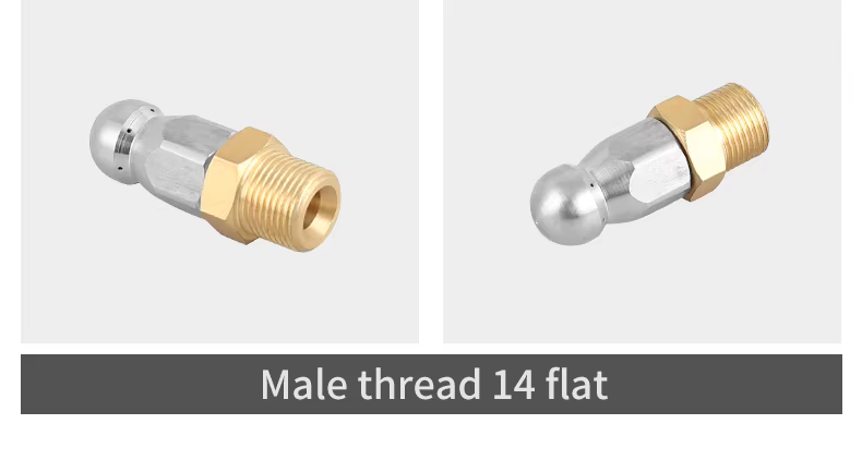SPS Stainless Steel High Pressure Fixed Sewer Jetter Nozzle Button Nose Rotating Sewer Jetting Nozzle supplier
