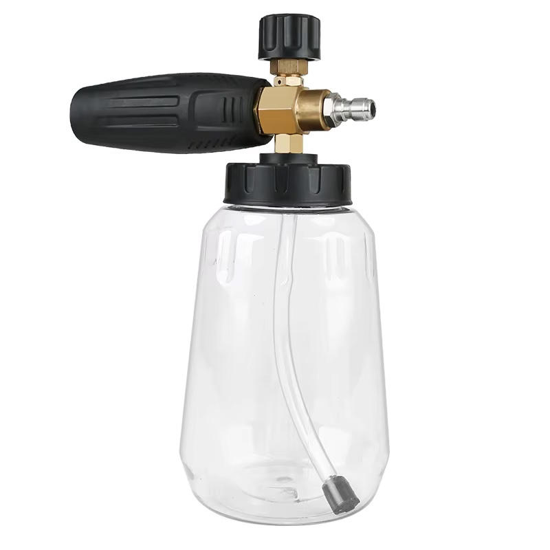 SPS 1L Transparent Snow Foam Lance Car Wash Snow Shampoo Foam Cannon High Pressure Washer Foam Nozzle