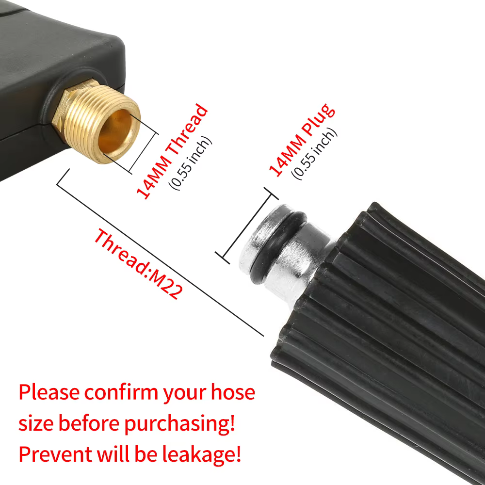 SPS 5800PSI 50FT Black High Pressure Car Wash Washer Water Hose supplier