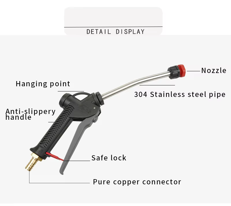 SPS High Pressure Water Spray Foam Gun Car Chemical Liquid Wax Spray Gun Car Wash Washer Gun With Spray Nozzle supplier