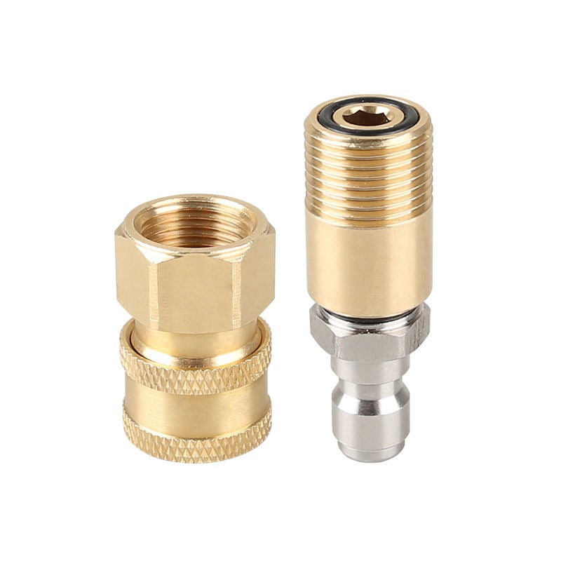 5000 PSI M18 Quick Connector Male and Female Set,Pressure Washer Adapter Quick Coupler Fitting