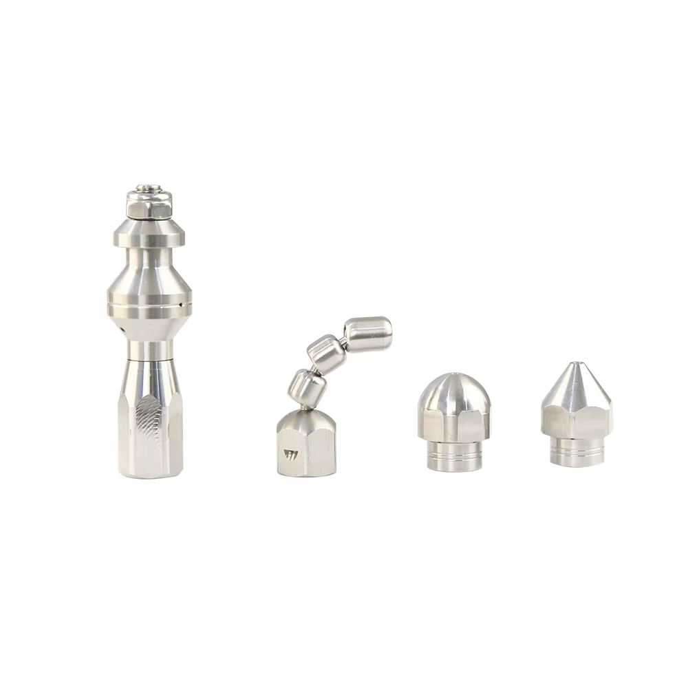 5000PSI 1/4 Inch Pressure Washer Sewer Jetter Nozzle Stainless Steel Pressure Drain Jetter Pipe Sewer Cleaning Nozzle details