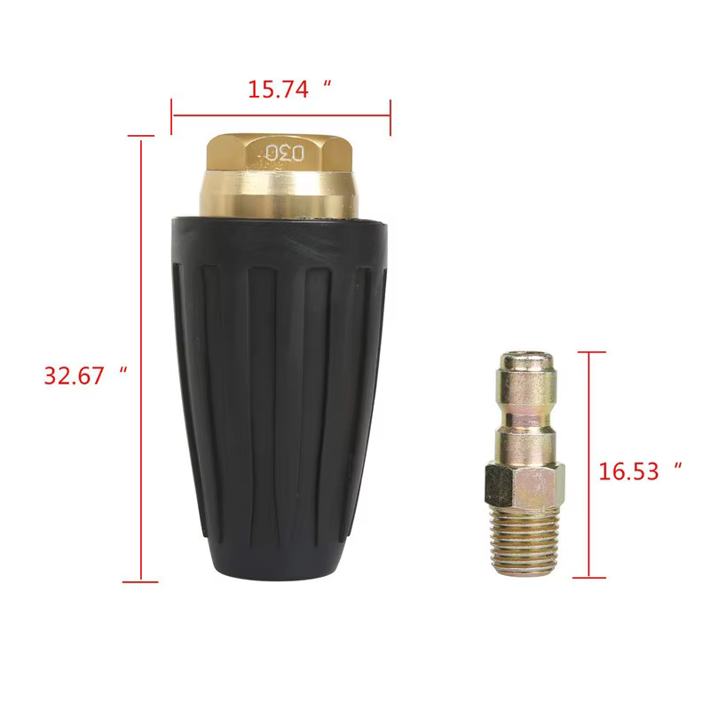 SPS 3000 PSI Solid Brass High Pressure Washer Turbo Nozzle Quick Connect Rotating Aluminum Water Nozzle manufacture