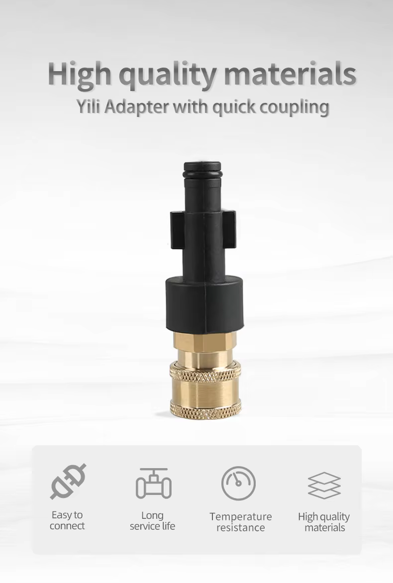 SPS 12mm Yili Adapters With Quick Coupling Quick Connection High Pressure Car Wash Fitting supplier