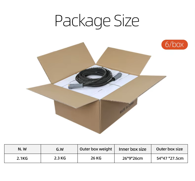 SPS 35 MPA 5075 PSI 33 FT High Pressure Washer Hose 10M K.C. Reverse Thread Quick Connect Rubber Steel Hose manufacture