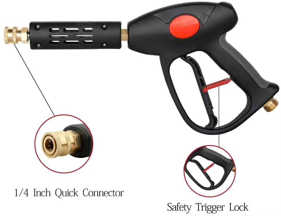 SPS 4000PSI Water Gun High Pressure Car Washing Gun Hand With M22-14 Fitting Car Wash Equipment supplier