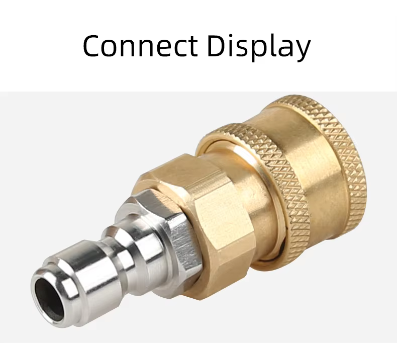 SPS G M14 Quick Plug Quick Coupling Stainless Steel Copper High Pressure Washer Car Wash Copper Fitting factory