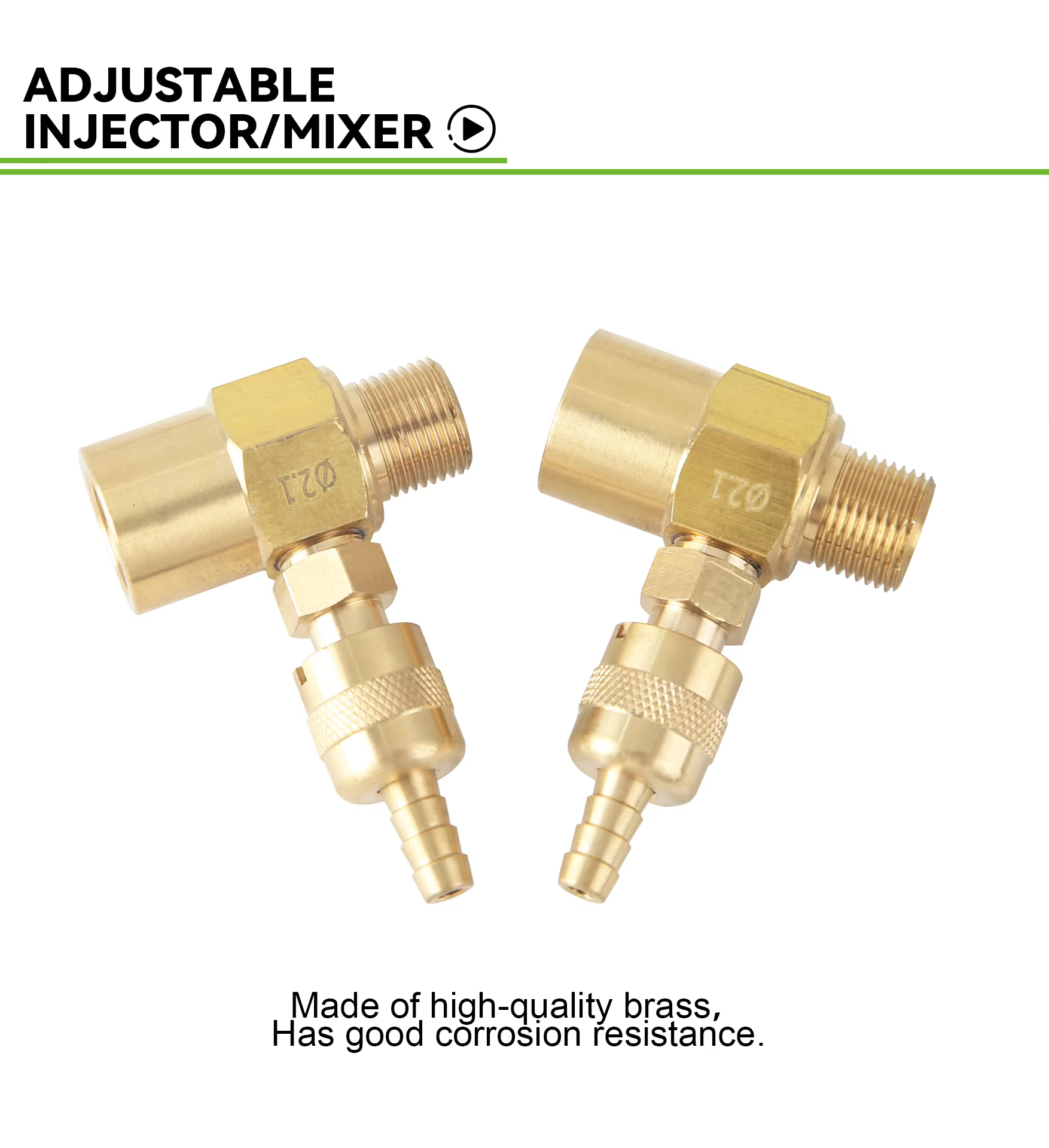 Pressure Washer Accessories Chemical Injector 3/8 Male Washing Fluid Mixer Soap Injector Kit 5.0 GPM factory