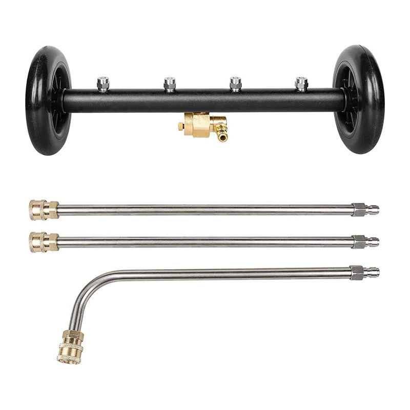 SPS 15Inch High Pressure Washer Surface Cleaner Undercarriage Chassis Cleaner Cleaning Water Broom With Rod