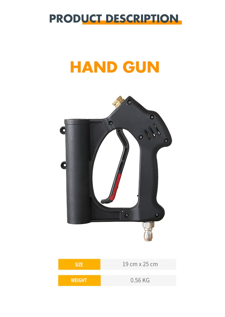SPS 4000PSI 280Bar Jet Water Spray High Pressure Washer Short Guns 3/8 Quick Connect Plug for Car Washing details