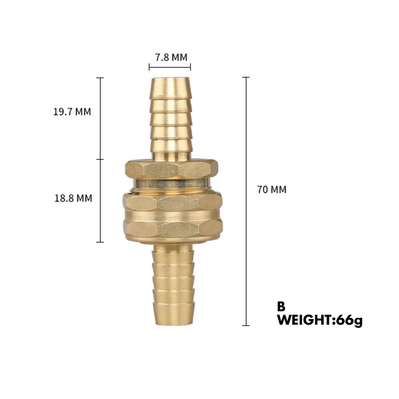 Factory New Model Hose Fittings Pure Copper Adapter 3/4 Inch Pressure Hose Connector factory