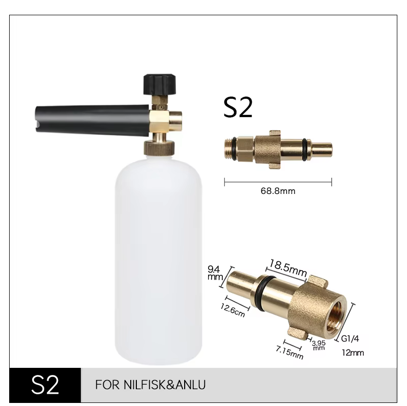 SPS High Pressure Snow Foam Cannon Lance Car Cleaning Tool Equipment Foam Sprayer Foam Bottle for Cars factory