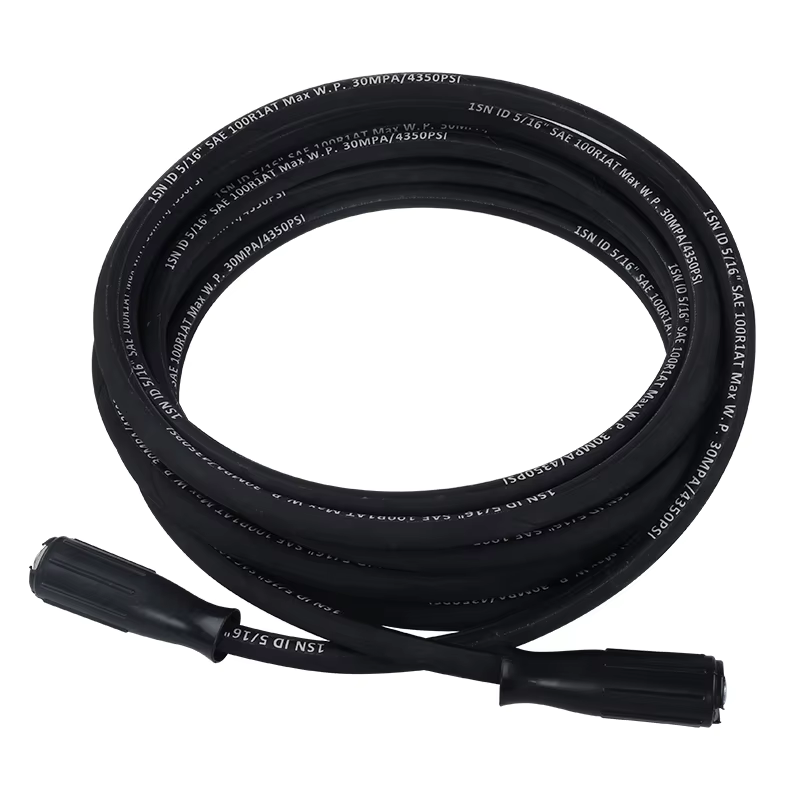 SPS 5/16 Inch 33 FT 4350 PSI 30 MPA High Pressure Rubber Hose Copper Stainless Steel High Pressure Cleaning Hose supplier