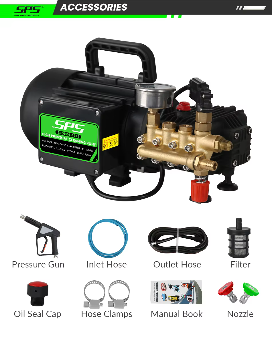 Hot Selling 220V Brass Valve Portable Car Washer Pump Electric High Power Pressure Washer Commercial Car Cleaning Machine supplier