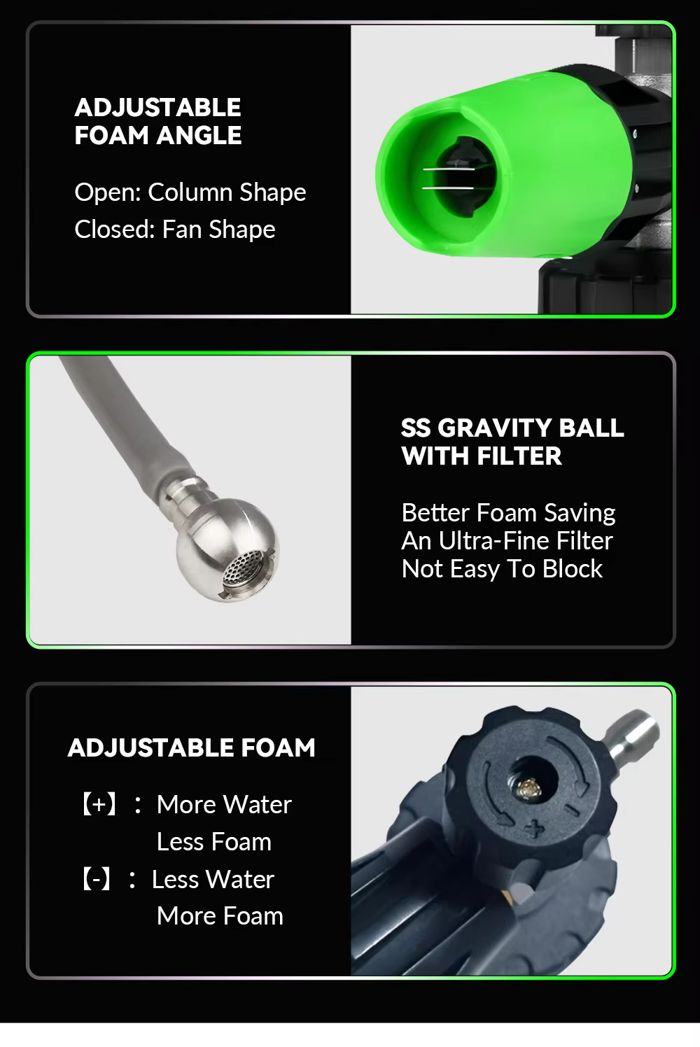 Foam Cannon Kit 4000PSI 1/4" Snow Foam Washer Gun Car Wash Soap Lance Cannon Spray Pressure Jet Bottle manufacture