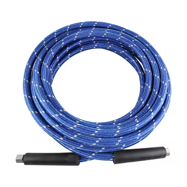 SPS 33FT High Temperature Steam Blue High Pressure Hose Jet Hot Water Car Washer Hose  Wholesale Chinese Factory OEM & ODM Custom Available