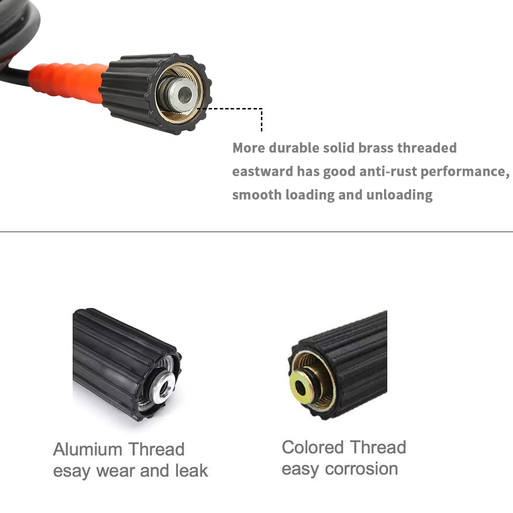 SPS High Pressure Washing 50FT Hose Spare Part Water Spray Gun Set 4000 PSI Car Washer Water Gun factory