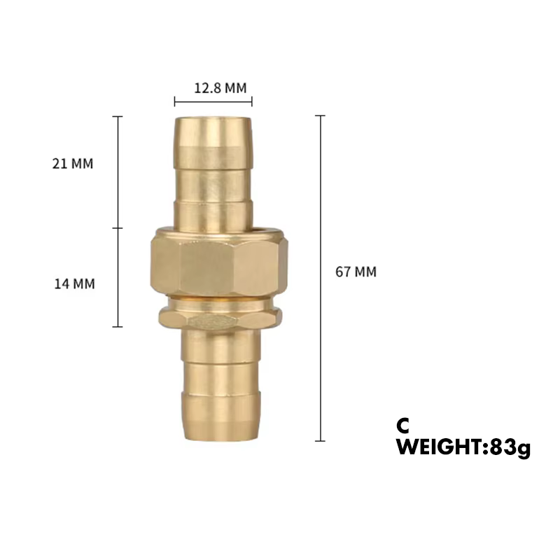 Factory New Model Hose Fittings Pure Copper Adapter 3/4 Inch Pressure Hose Connector details