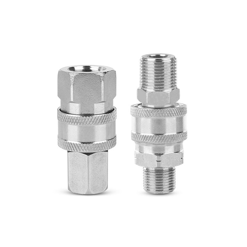 SPS 3/8 G BSP Stainless Steel Quick Connector 4 Pieces Kit Fittings Quick Release Coupler Quick Coupling