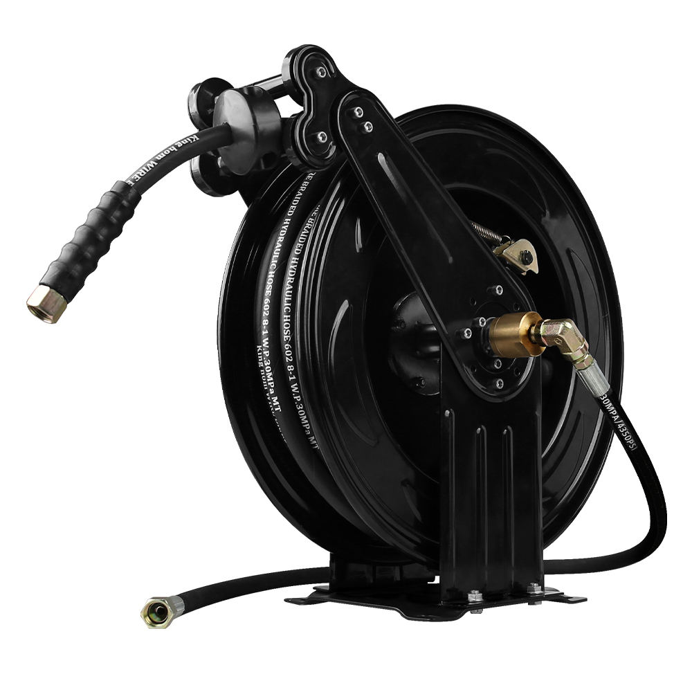 SPS 5000 PSI 50 FT 3/8'' Double Arms Automatic Telescopic High Pressure Hose Reel Pressure Hose Car Washing Equipment