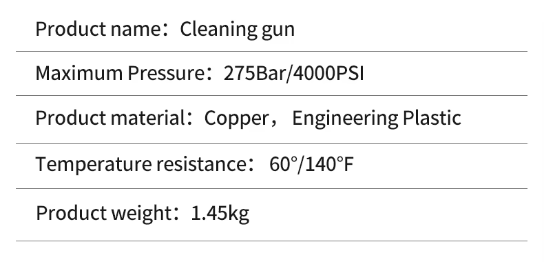 SPS 4000 PSI High Pressure Washer Gun Set With Extension Wand 5 Color Nozzles 3 Section Spray Water Gun manufacture