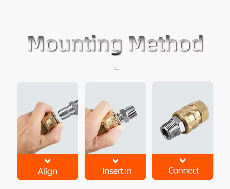SPS 1/2 Inch NPT Quick Plug Stainless Steel Quick Couple Pressure Washer Fitting Quick Connector factory