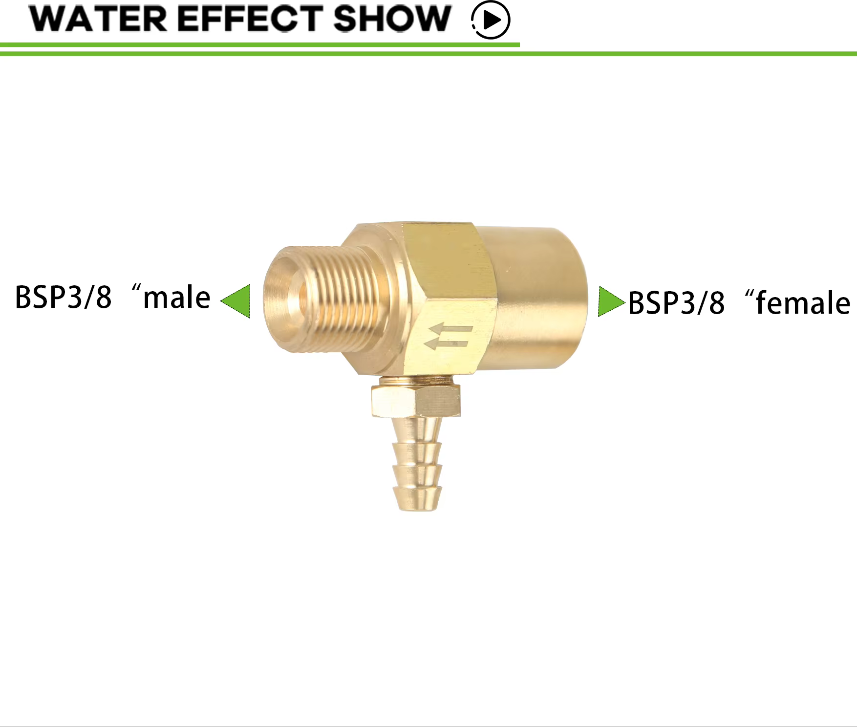 General Pump 3-5 Gpm Chemical Injector High Pressure Brass 3/8 Male for Pressure Washer Detergent Injector - 2.1mm Orifice factory