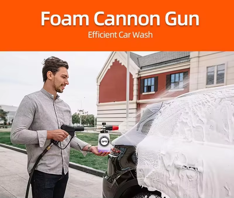 SPS High Pressure Washers Car Wash Foam Spray Gun Snow Foam Cannon Lance Trigger Short Gun details