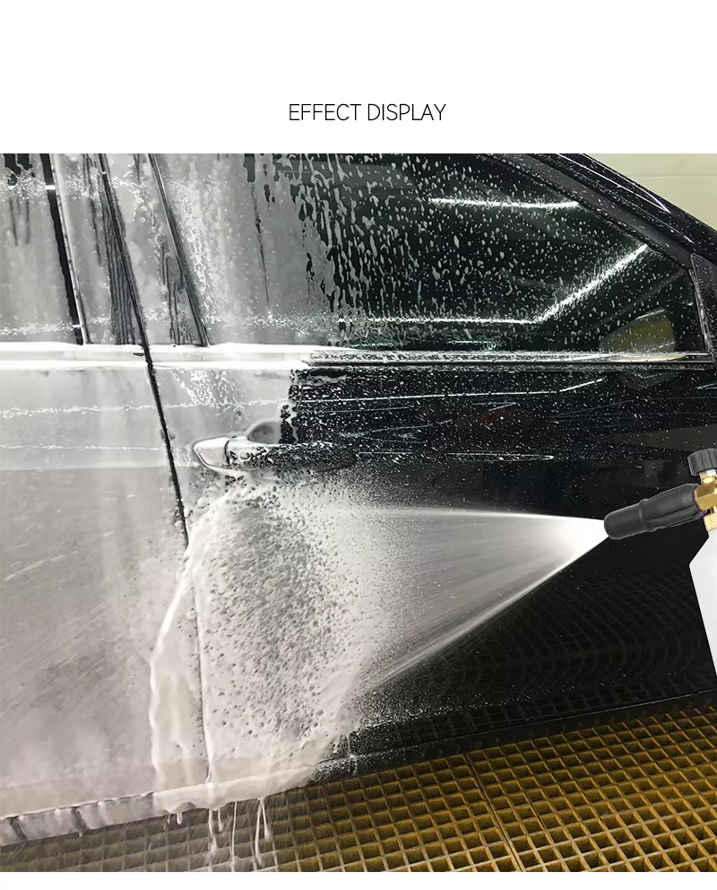 SPS Hot Sale Colorful 8 Color Adjustable Nozzle Snow Foam Cannon Car Wash Foam Bottle factory