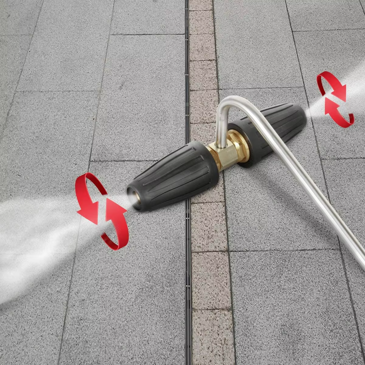 SPS 4000 PSI Gutter Cleaner Routary Nozzle Pressure Washers Attachment Rotating Turbo Nozzle manufacture