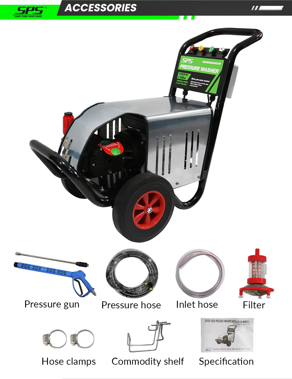 Commercial 3KW Portable Electric Hand Water Car Washer Machine High Pressure Washer Machine With Copper Pump for Removing Rust details