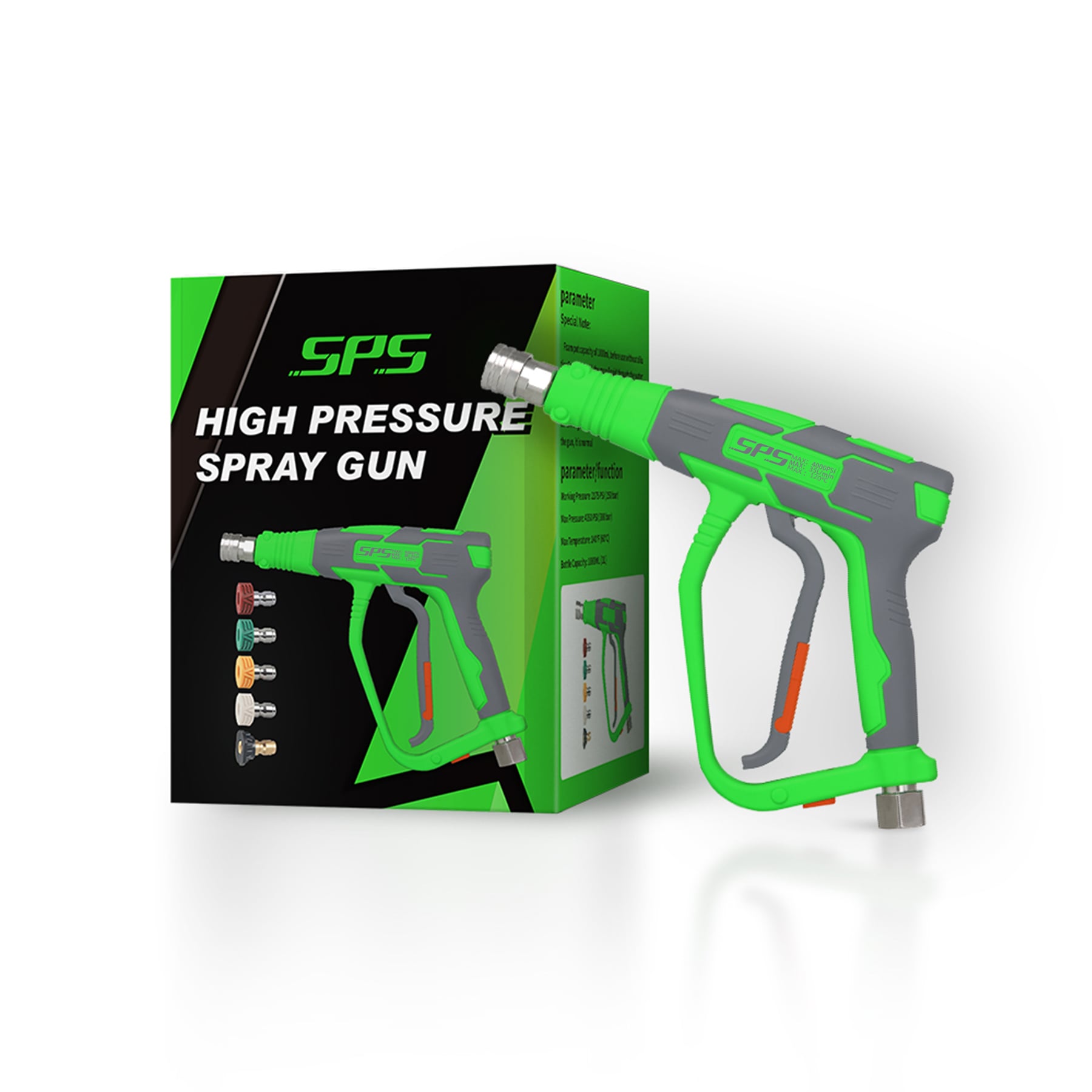 Easy and effective car washing with a pressure gun