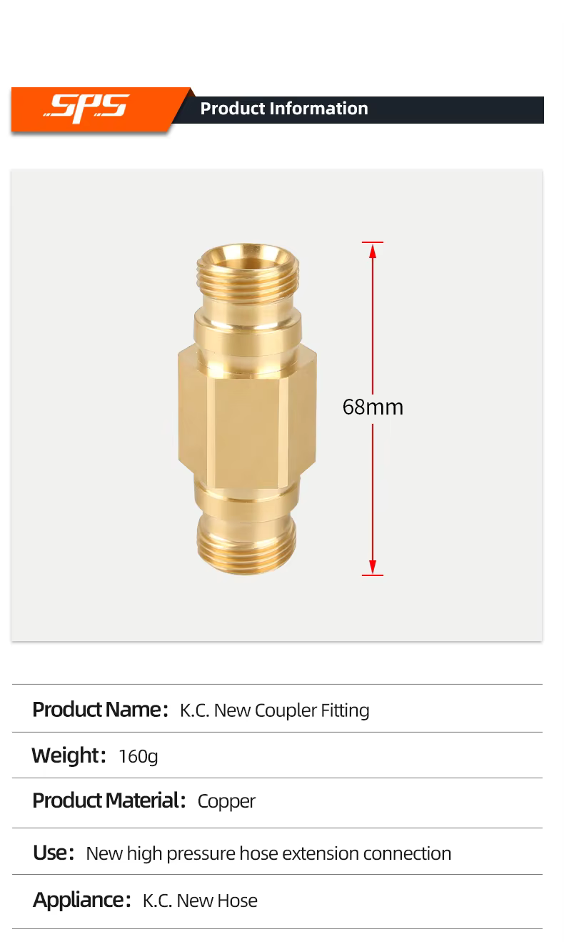 SPS M22-15 mm Male to M22-15 mm Male High Pressure Washer Coupler Fitting Adapters factory