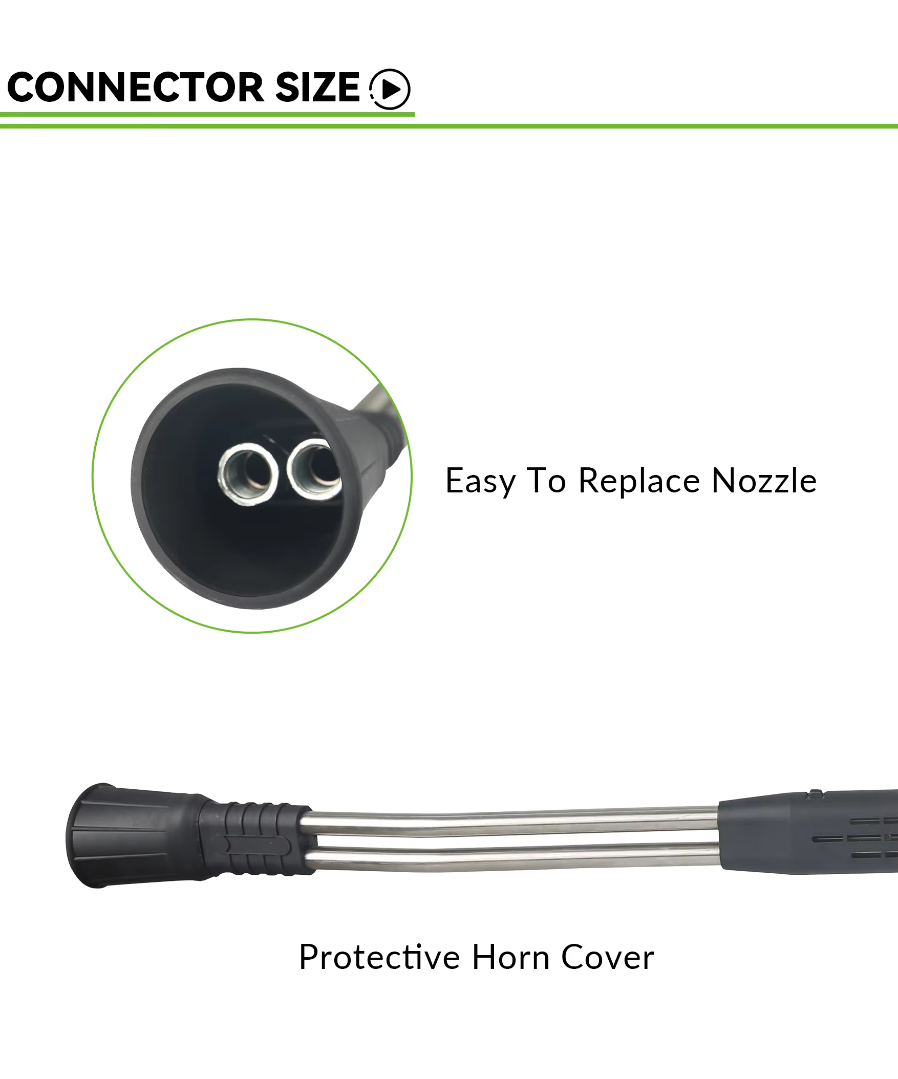 4000PSI Pressure Washer Wand Lance Gun 1/4 Quick Connect Hot Water Dual Lance Pressure Washer Extension Wand With Assistant Handle details