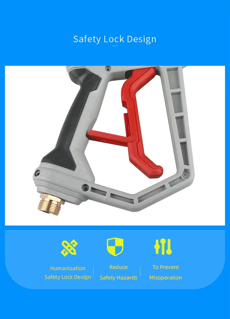 SPS Hot Sale 4500 PSI Grey High Pressure Water Power Spray Gun for Car Wash factory