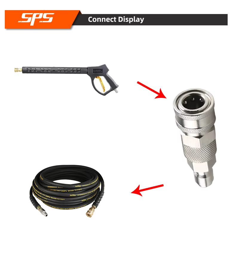 SPS 3/8 Inch Anti-winding Quick Connector Stainless Steel Quick Plug and Quick Coupling factory