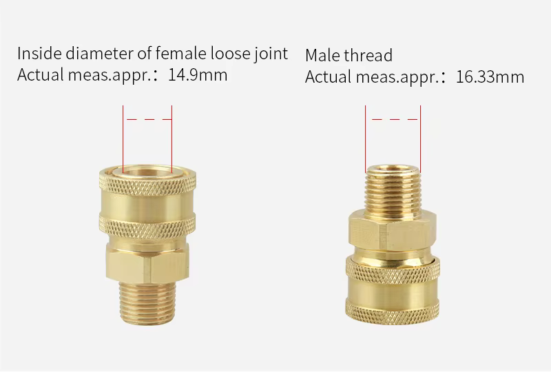 SPS 5000 PSI Brass Stainless Steel Pressure Washer 3/8 Quick Connect Kit Fittings for Hose NPT Thread manufacture