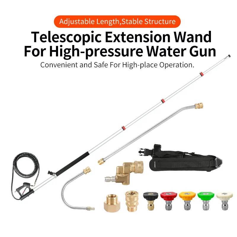 Get closer to the surface for a more thorough clean with a telescoping power washer wand.