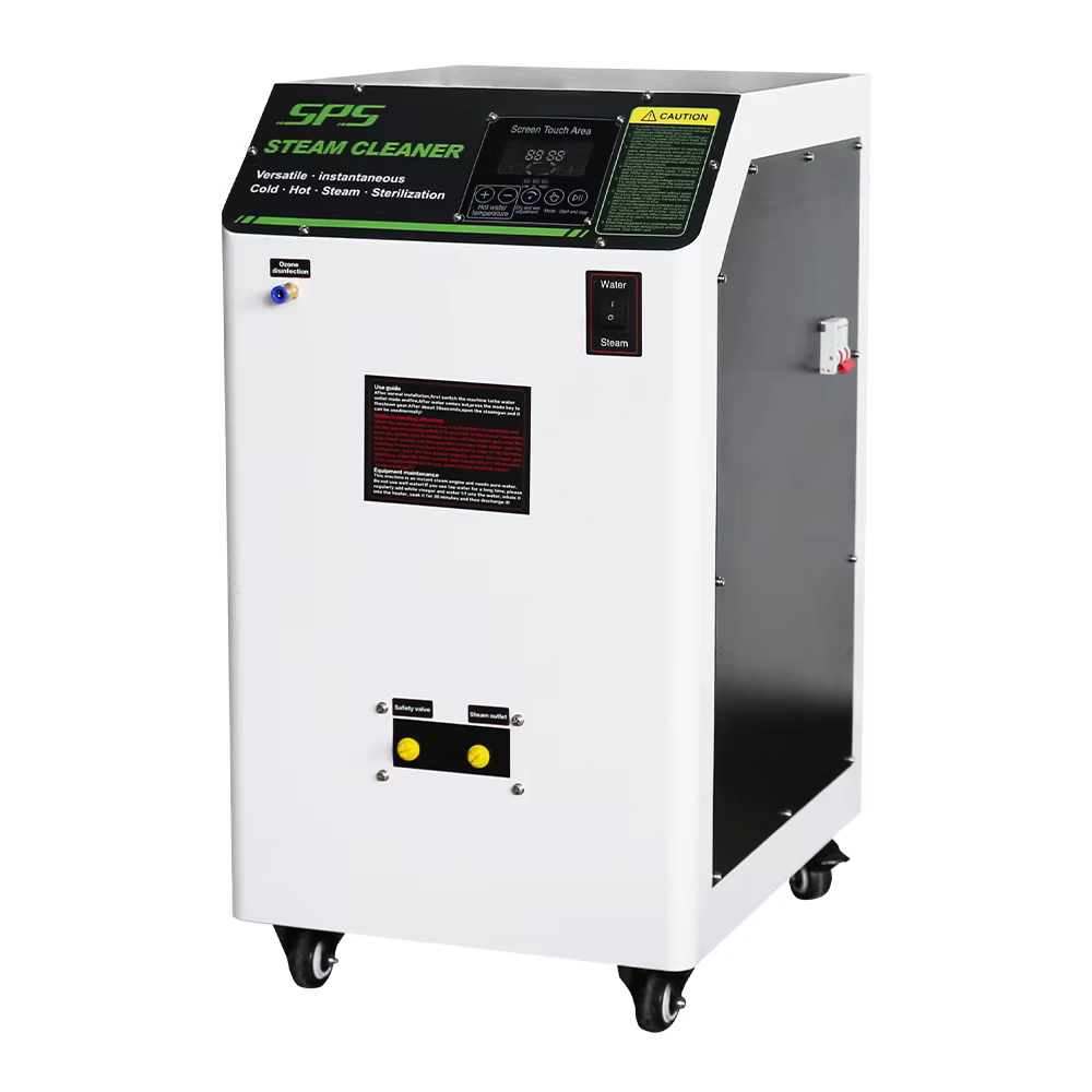 220V Electric High Temperature Steam Cleaning Machine Heavy Oil Washing Removal Hot Water Dry Wet Steam Car Wash Equipment supplier